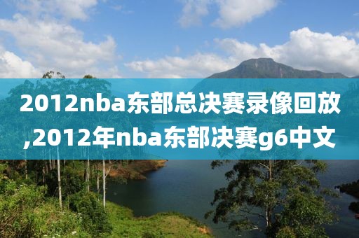 2012nba东部总决赛录像回放,2012年nba东部决赛g6中文