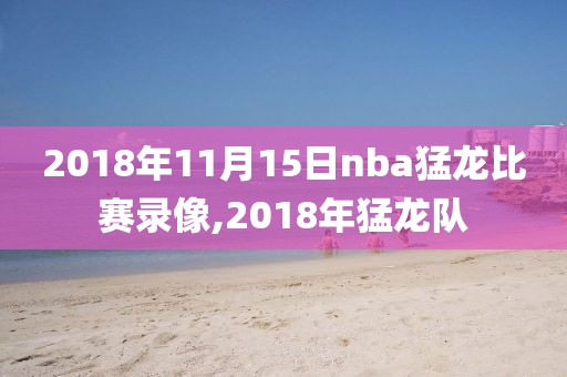 2018年11月15日nba猛龙比赛录像,2018年猛龙队