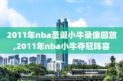 2011年nba圣诞小牛录像回放,2011年nba小牛夺冠阵容