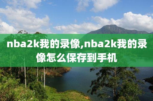 nba2k我的录像,nba2k我的录像怎么保存到手机