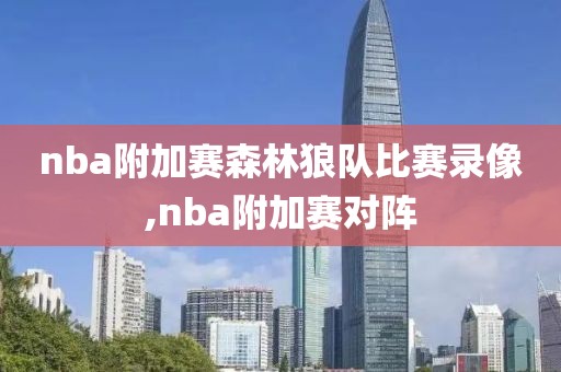 nba附加赛森林狼队比赛录像,nba附加赛对阵