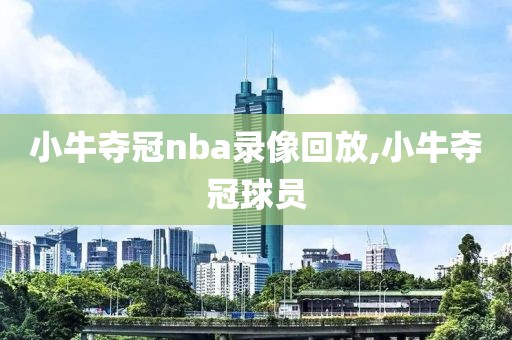 小牛夺冠nba录像回放,小牛夺冠球员