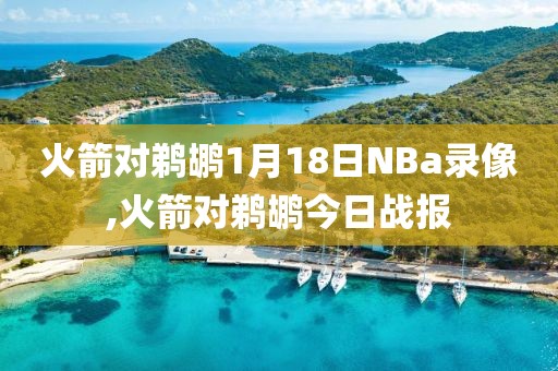 火箭对鹈鹕1月18日NBa录像,火箭对鹈鹕今日战报