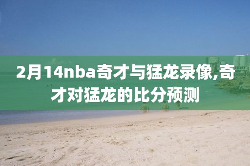 2月14nba奇才与猛龙录像,奇才对猛龙的比分预测
