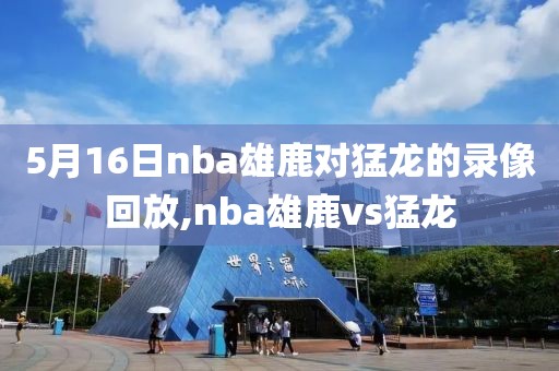 5月16日nba雄鹿对猛龙的录像回放,nba雄鹿vs猛龙